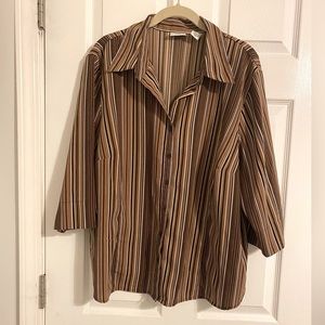 Covington Woman striped blouse.